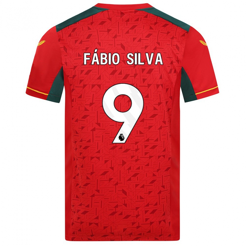 Homem Camisola Fabio Silva #9 Vermelho Alternativa 2023/24 Camisa