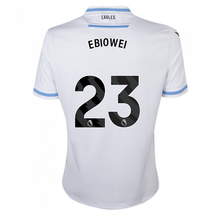 Homem Camisola Malcolm Ebiowei #23 Branco Alternativa 2023/24 Camisa