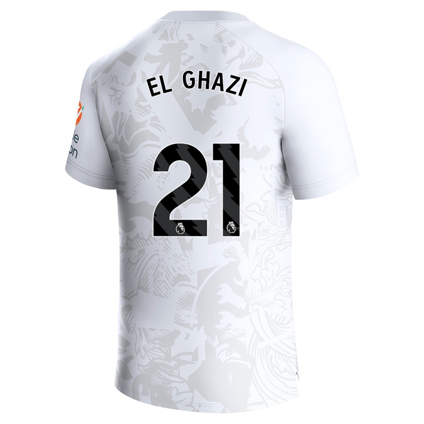 Homem Camisola Anwar El Ghazi #21 Branco Alternativa 2023/24 Camisa
