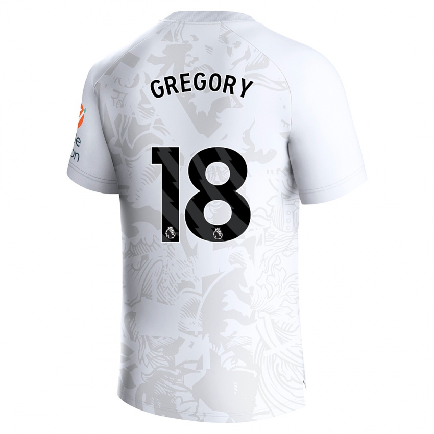 Homem Camisola Freya Gregory #18 Branco Alternativa 2023/24 Camisa