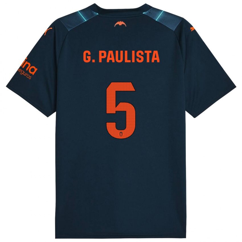 Homem Camisola Gabriel Paulista #5 Azul Marinho Alternativa 2023/24 Camisa