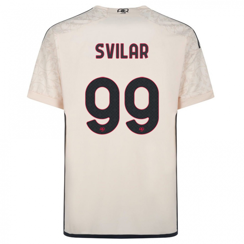 Homem Camisola Mile Svilar #99 Esbranquiçado Alternativa 2023/24 Camisa