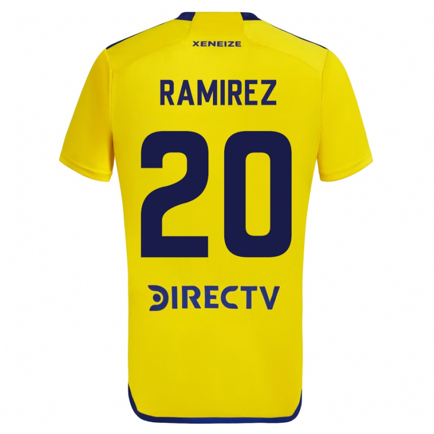 Homem Camisola Juan Ramirez #20 Amarelo Alternativa 2023/24 Camisa