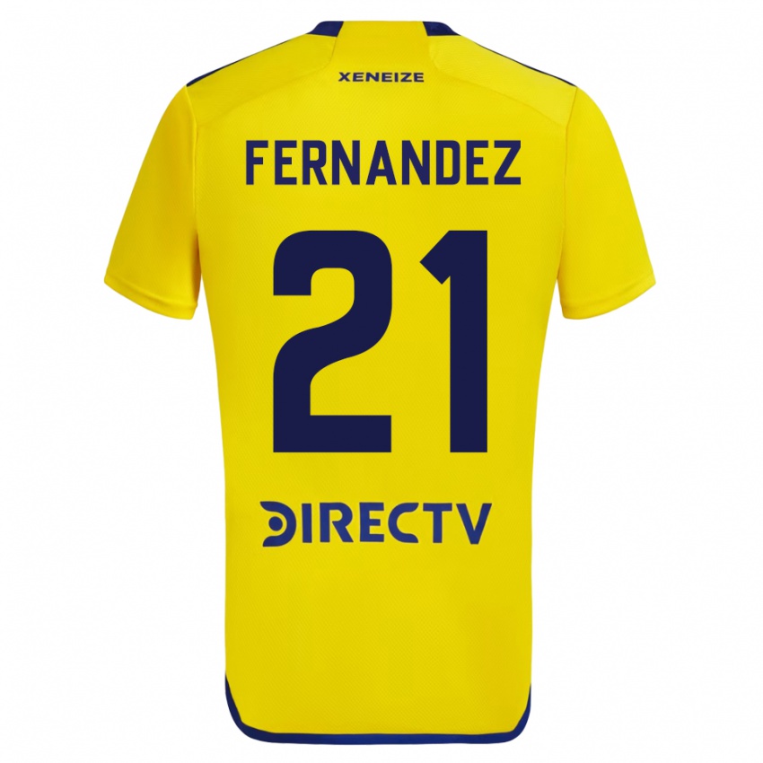 Homem Camisola Ezequiel Fernandez #21 Amarelo Alternativa 2023/24 Camisa