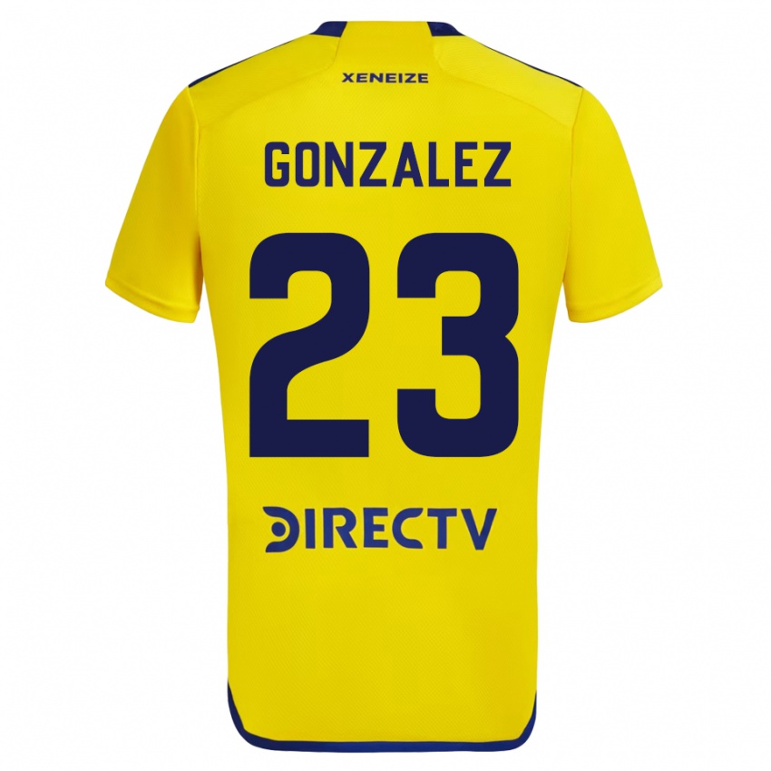 Homem Camisola Diego Gonzalez #23 Amarelo Alternativa 2023/24 Camisa