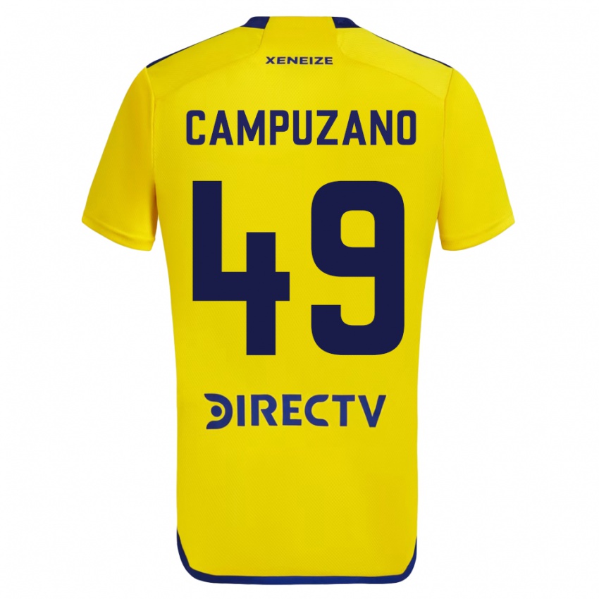 Homem Camisola Jorman Campuzano #49 Amarelo Alternativa 2023/24 Camisa