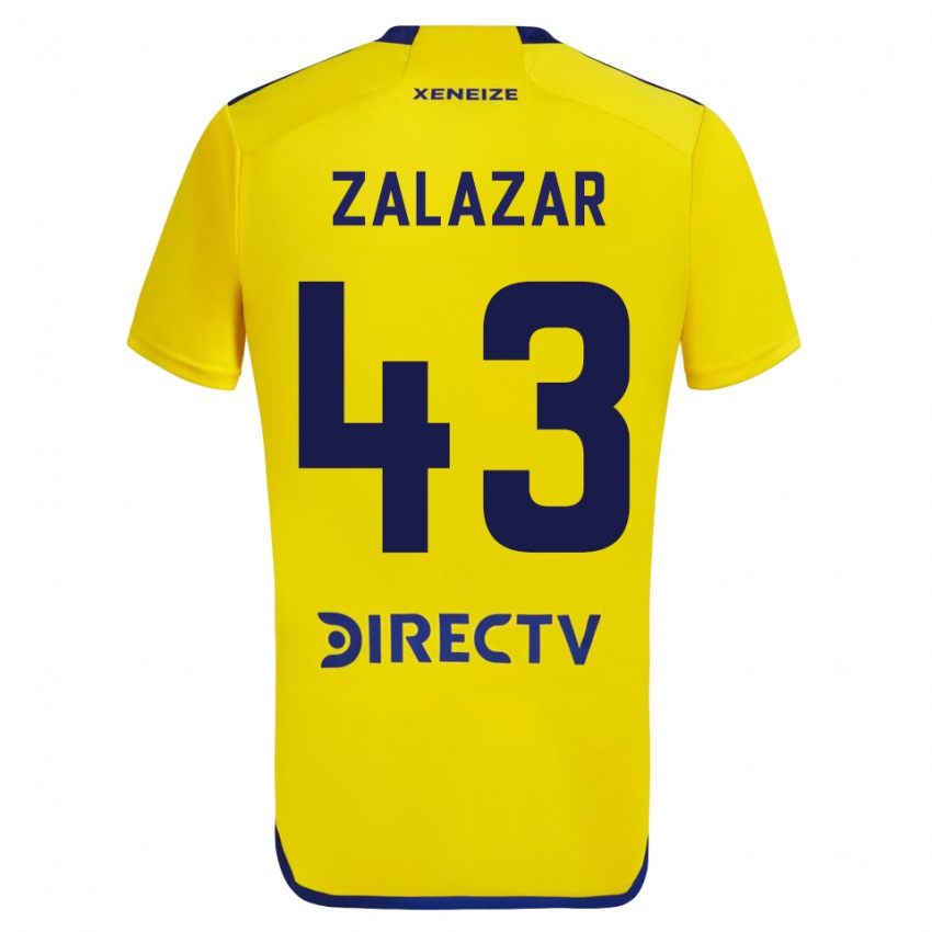 Homem Camisola Maximiliano Zalazar #43 Amarelo Alternativa 2023/24 Camisa