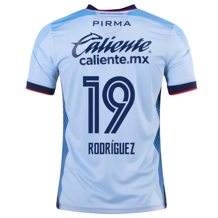Homem Camisola Carlos Rodriguez #19 Céu Azul Alternativa 2023/24 Camisa