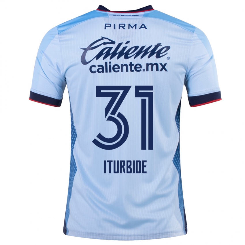 Homem Camisola Luis Iturbide #31 Céu Azul Alternativa 2023/24 Camisa
