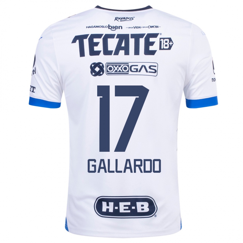 Homem Camisola Jesus Gallardo #17 Branco Alternativa 2023/24 Camisa