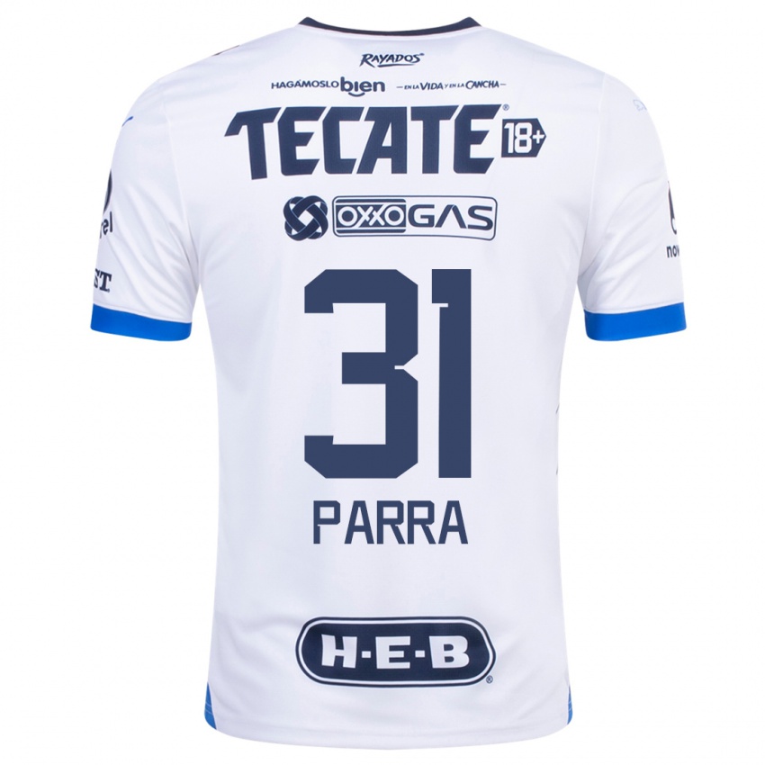 Homem Camisola Daniel Parra #31 Branco Alternativa 2023/24 Camisa