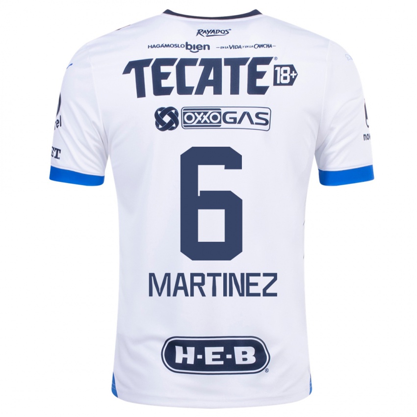 Homem Camisola Alejandra Martinez #6 Branco Alternativa 2023/24 Camisa
