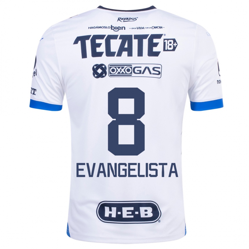 Homem Camisola Diana Evangelista #8 Branco Alternativa 2023/24 Camisa