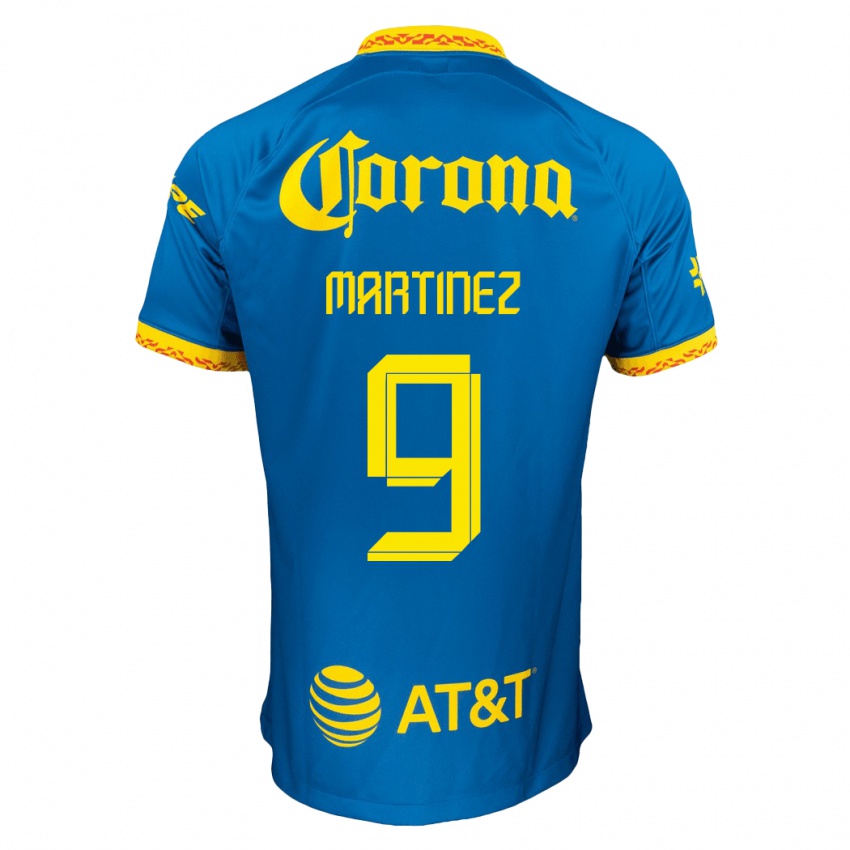 Homem Camisola Roger Martinez #9 Azul Alternativa 2023/24 Camisa