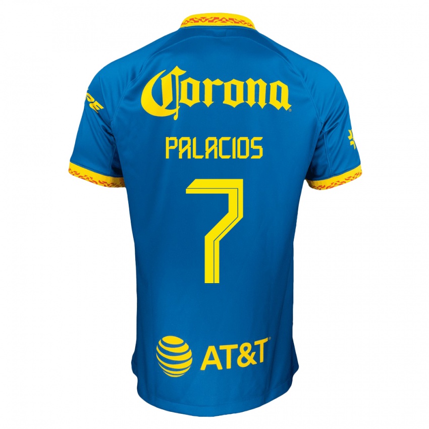 Homem Camisola Kiana Palacios #7 Azul Alternativa 2023/24 Camisa