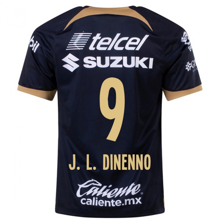 Homem Camisola Juan Dinenno #9 Azul Escuro Alternativa 2023/24 Camisa