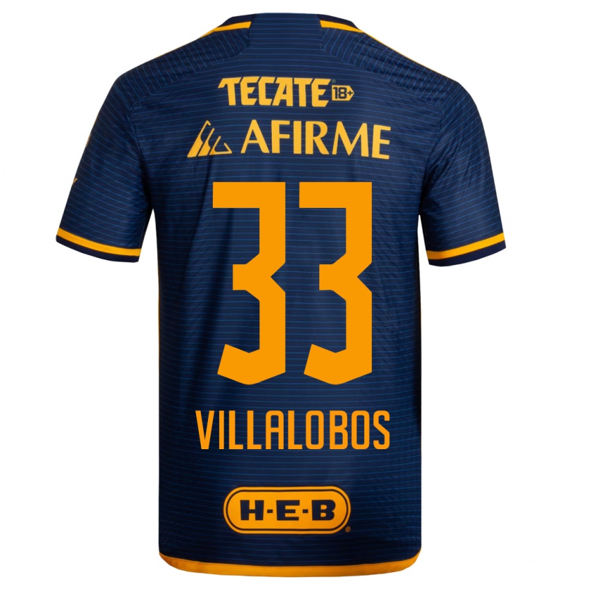 Homem Camisola Vania Villalobos #33 Azul Escuro Alternativa 2023/24 Camisa