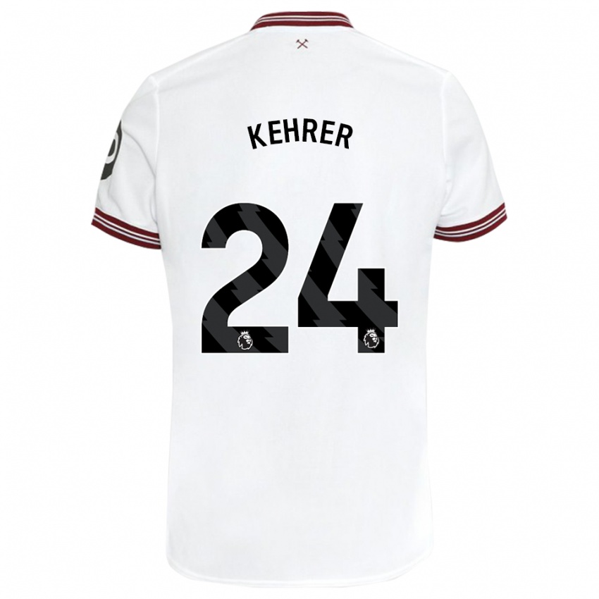 Mulher Camisola Thilo Kehrer #24 Branco Alternativa 2023/24 Camisa