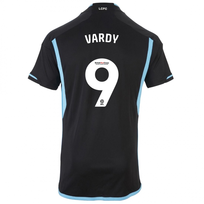 Mulher Camisola Jamie Vardy #9 Preto Alternativa 2023/24 Camisa