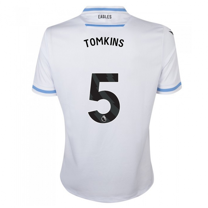 Mulher Camisola James Tomkins #5 Branco Alternativa 2023/24 Camisa