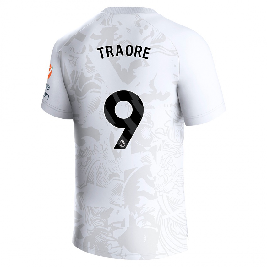 Mulher Camisola Bertrand Traore #9 Branco Alternativa 2023/24 Camisa