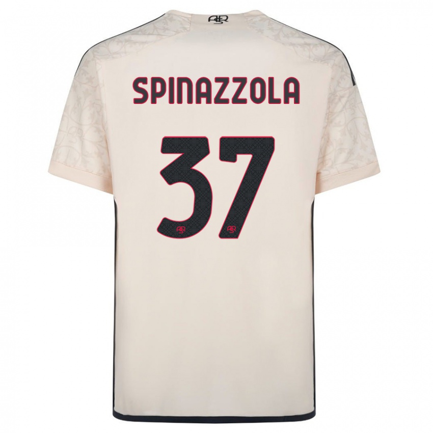 Mulher Camisola Leonardo Spinazzola #37 Esbranquiçado Alternativa 2023/24 Camisa