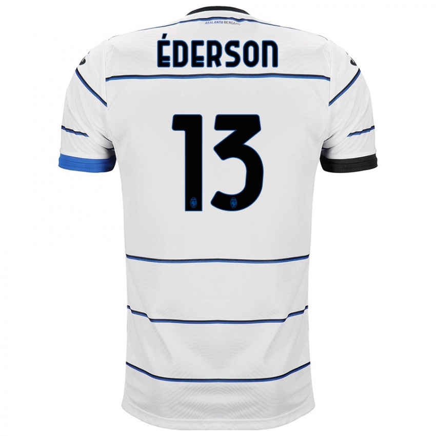 Mulher Camisola Ederson #13 Branco Alternativa 2023/24 Camisa