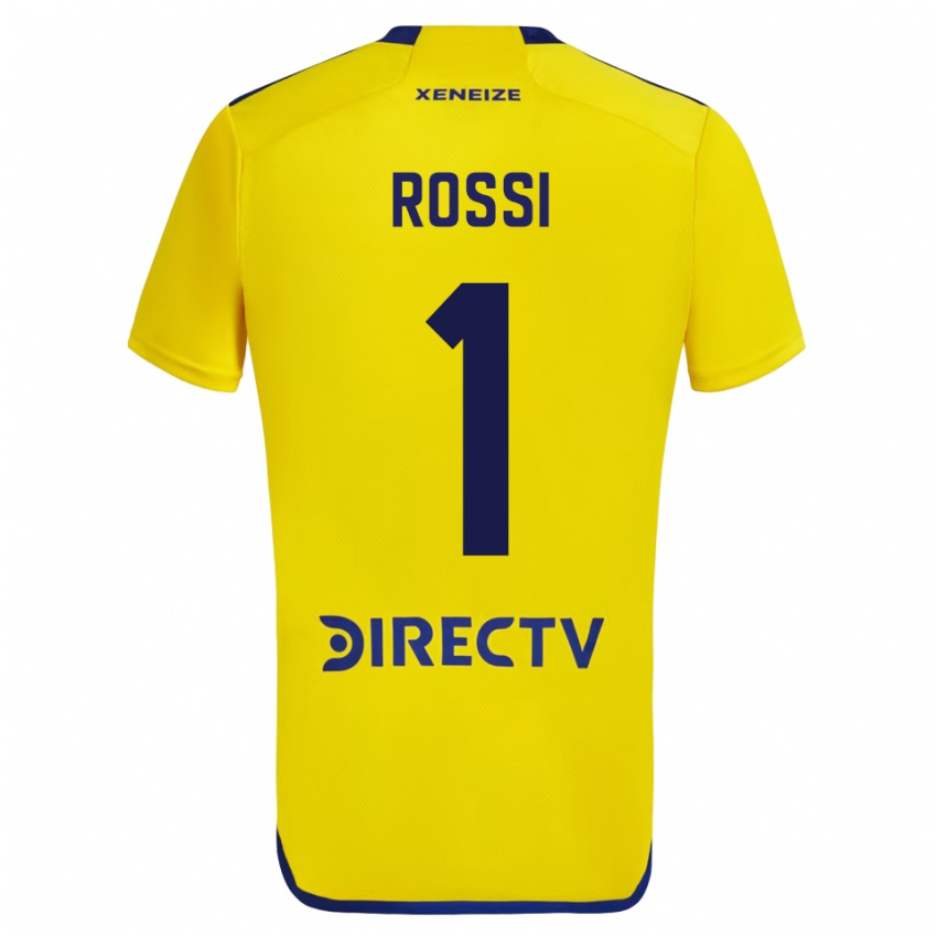 Mulher Camisola Agustin Rossi #1 Amarelo Alternativa 2023/24 Camisa