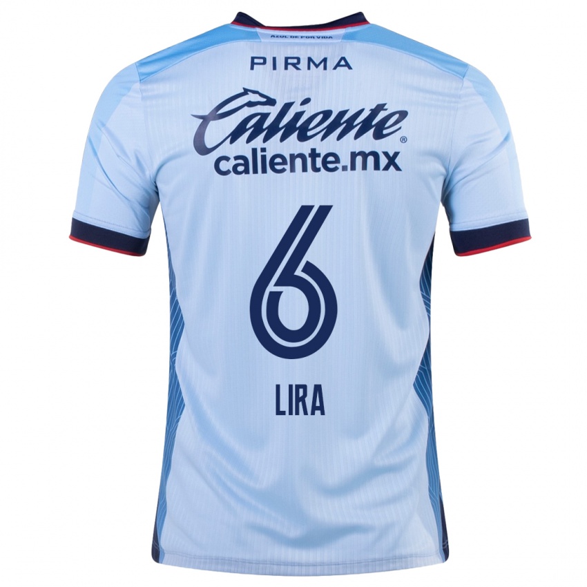 Mulher Camisola Erik Lira #6 Céu Azul Alternativa 2023/24 Camisa