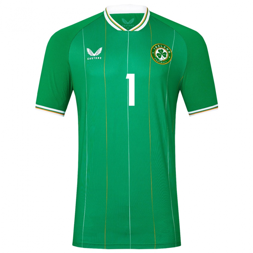 Criança Camisola Irlanda Joe Collins #1 Verde Principal 24-26 Camisa