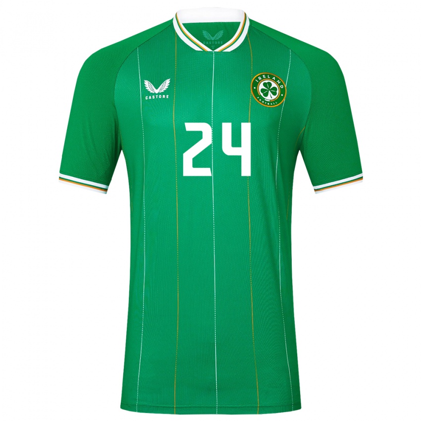 Criança Camisola Irlanda Sean Roughan #24 Verde Principal 24-26 Camisa