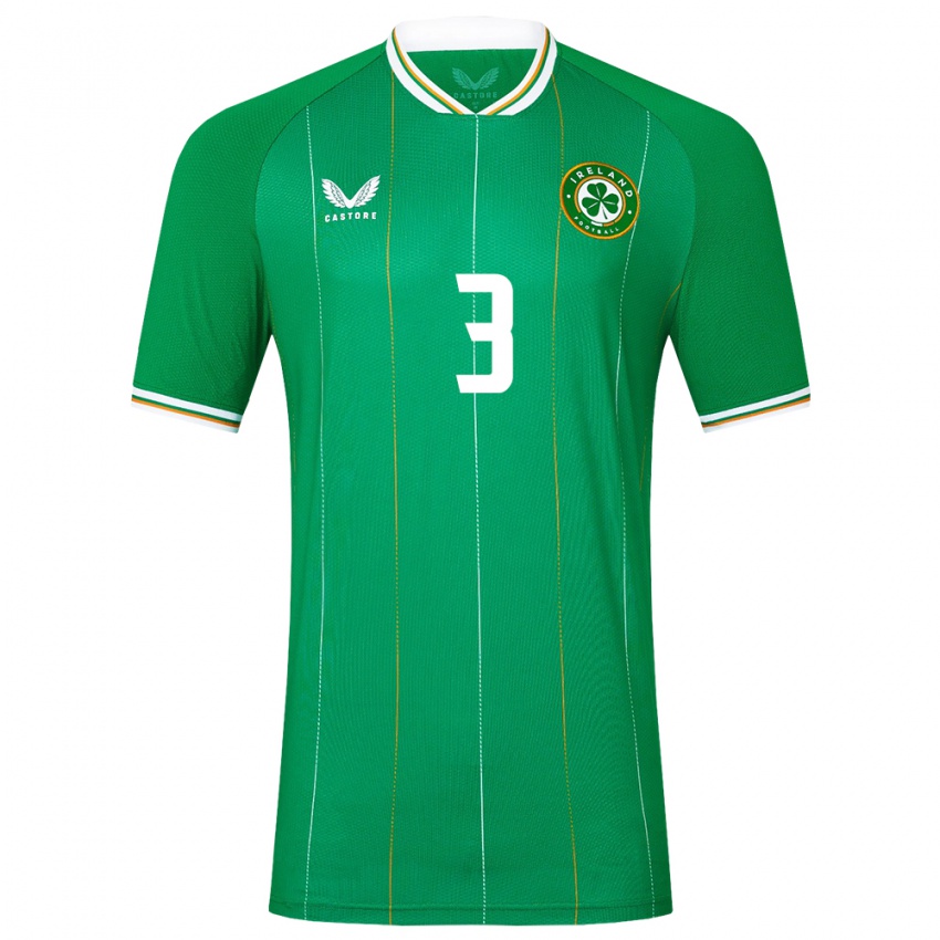 Criança Camisola Irlanda Harriet Scott #3 Verde Principal 24-26 Camisa