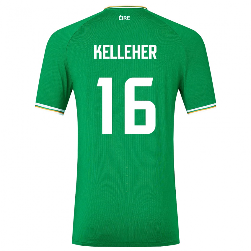 Criança Camisola Irlanda Caoimhín Kelleher #16 Verde Principal 24-26 Camisa