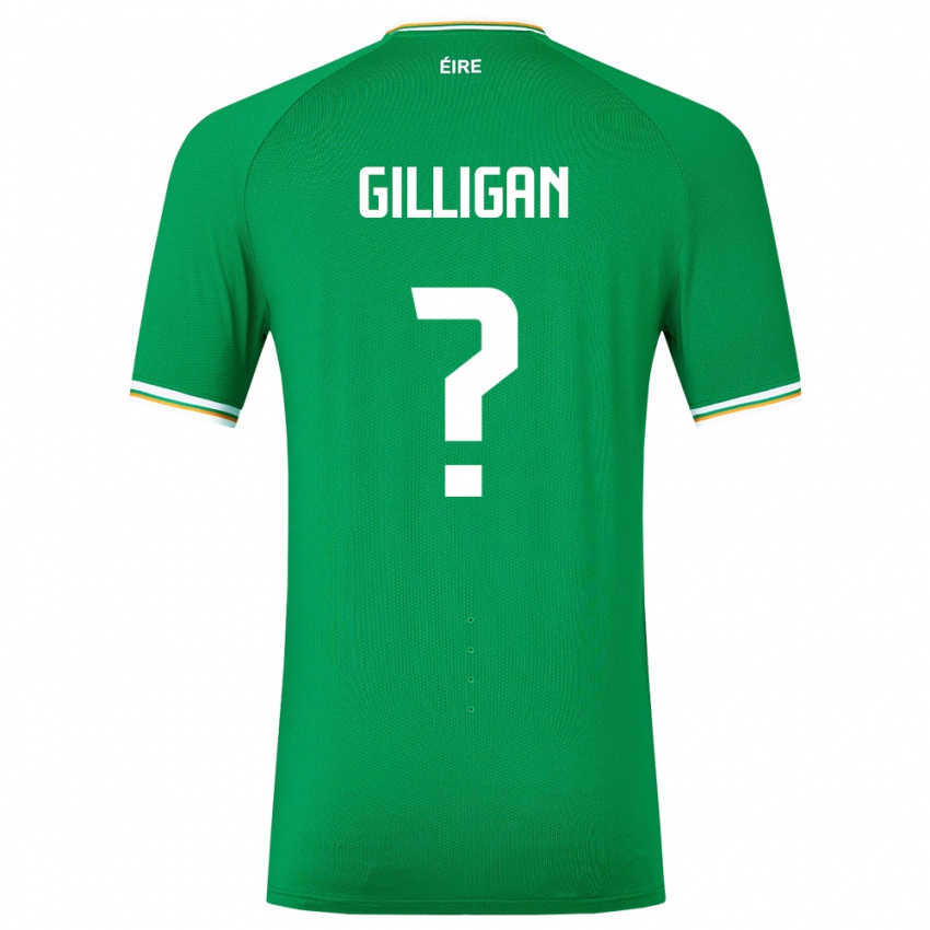 Criança Camisola Irlanda Ciaran Gilligan #0 Verde Principal 24-26 Camisa