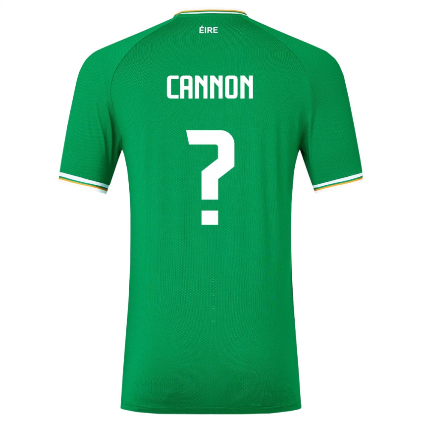 Criança Camisola Irlanda Thomas Cannon #0 Verde Principal 24-26 Camisa