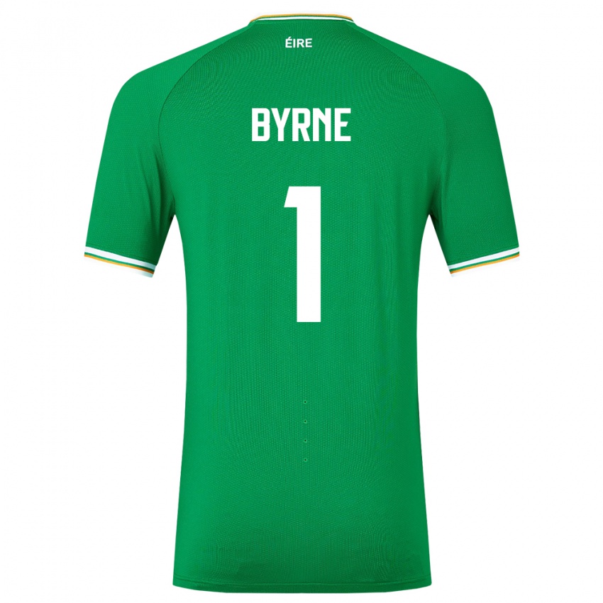 Criança Camisola Irlanda Reece Byrne #1 Verde Principal 24-26 Camisa