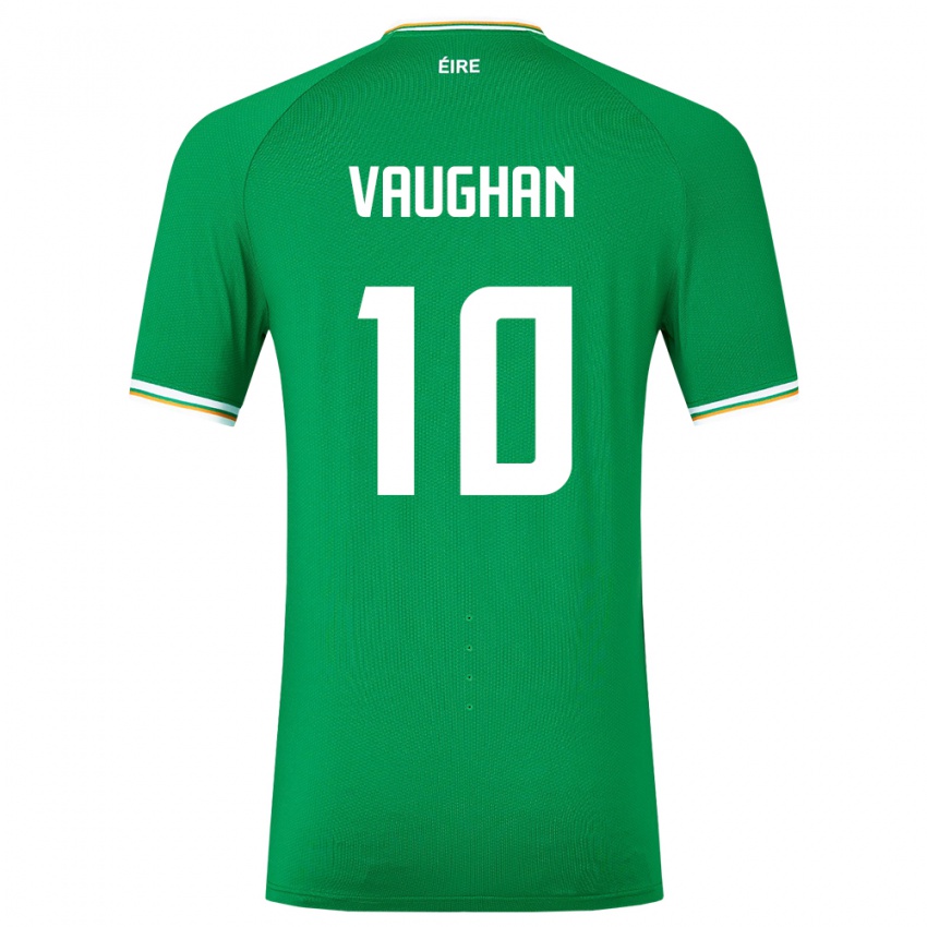 Criança Camisola Irlanda Harry Vaughan #10 Verde Principal 24-26 Camisa