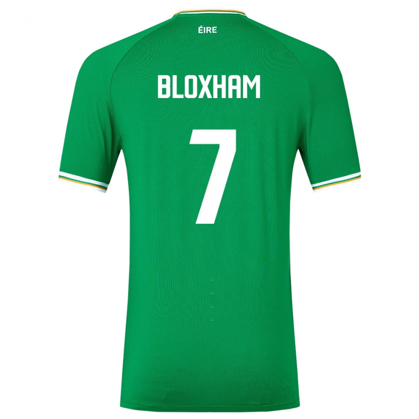 Criança Camisola Irlanda Tom Bloxham #7 Verde Principal 24-26 Camisa