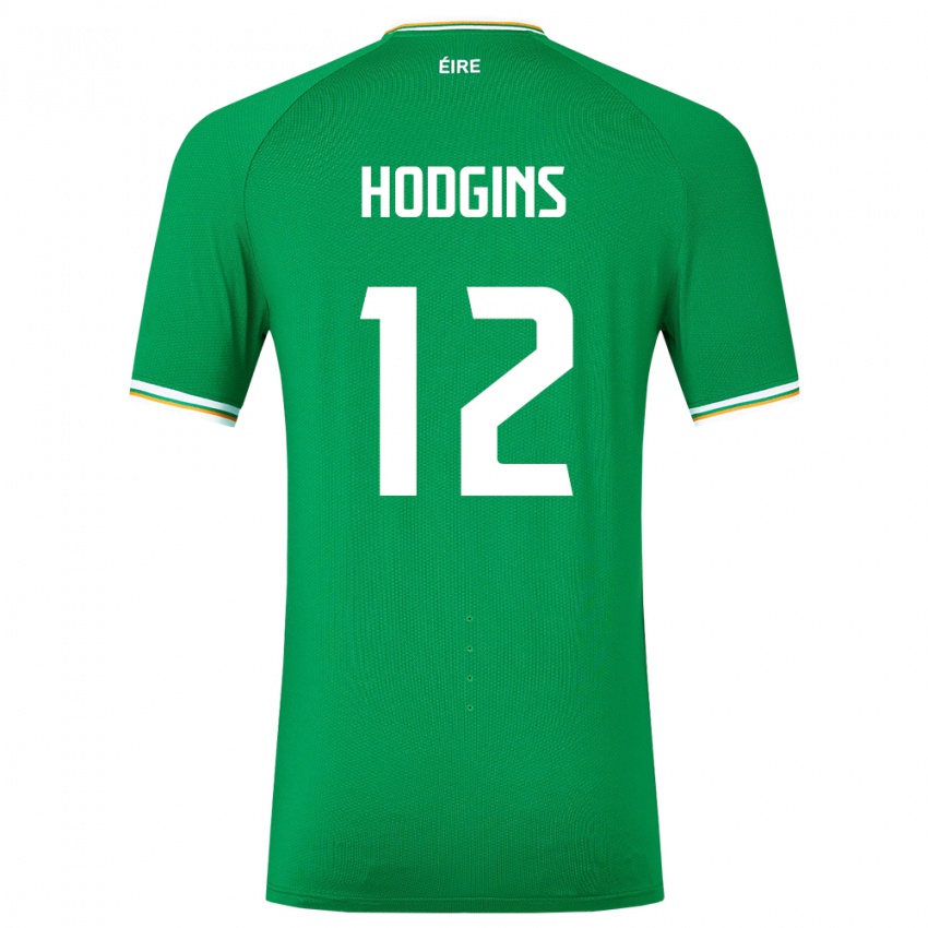 Criança Camisola Irlanda Gavin Hodgins #12 Verde Principal 24-26 Camisa