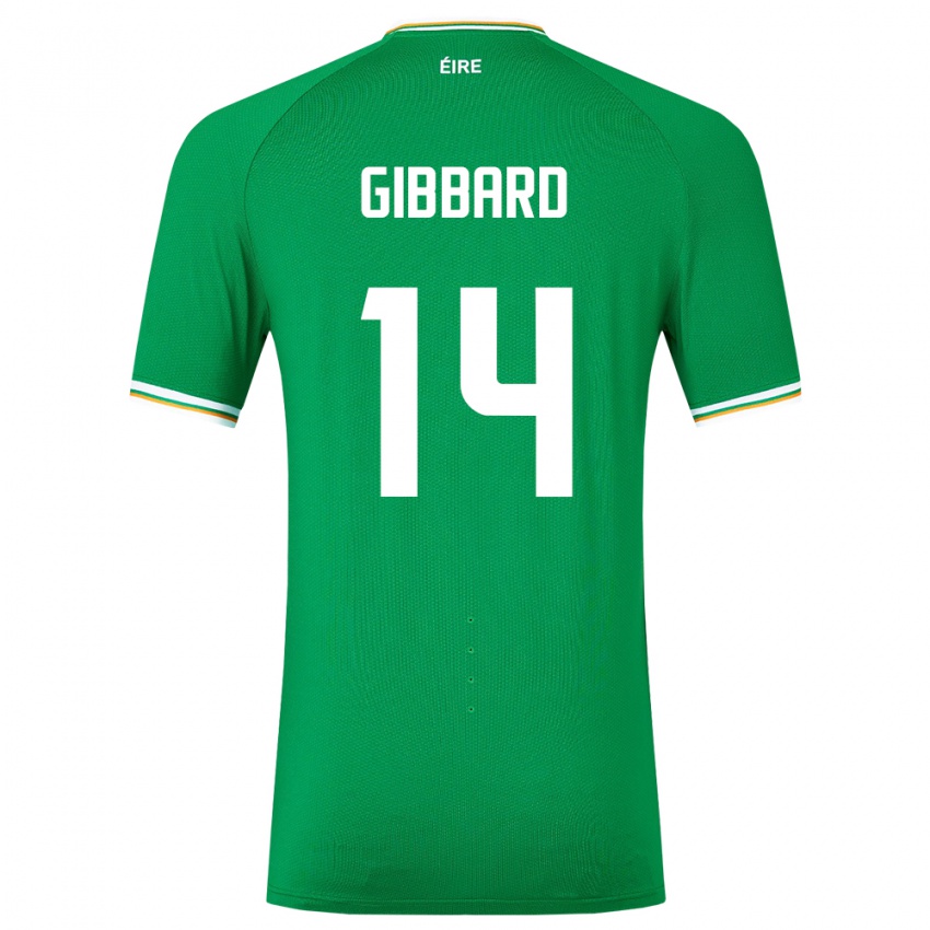 Criança Camisola Irlanda Joseph Gibbard #14 Verde Principal 24-26 Camisa