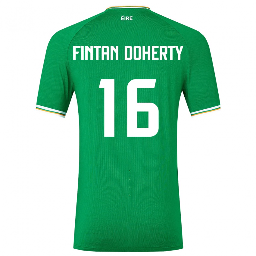 Criança Camisola Irlanda Fintan Doherty #16 Verde Principal 24-26 Camisa