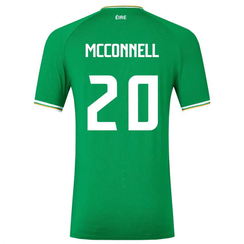 Criança Camisola Irlanda Glenn Mcconnell #20 Verde Principal 24-26 Camisa