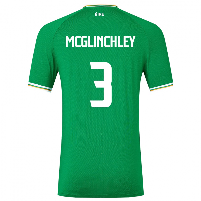 Criança Camisola Irlanda Harry Mcglinchley #3 Verde Principal 24-26 Camisa