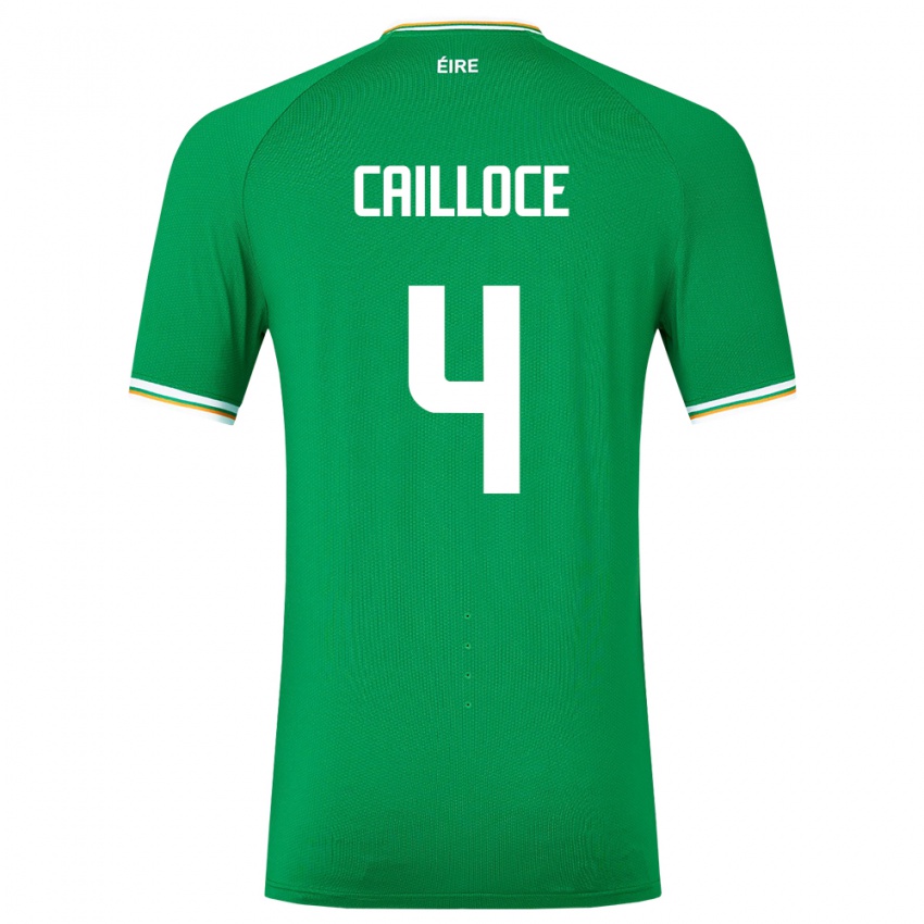 Criança Camisola Irlanda Luca Cailloce #4 Verde Principal 24-26 Camisa