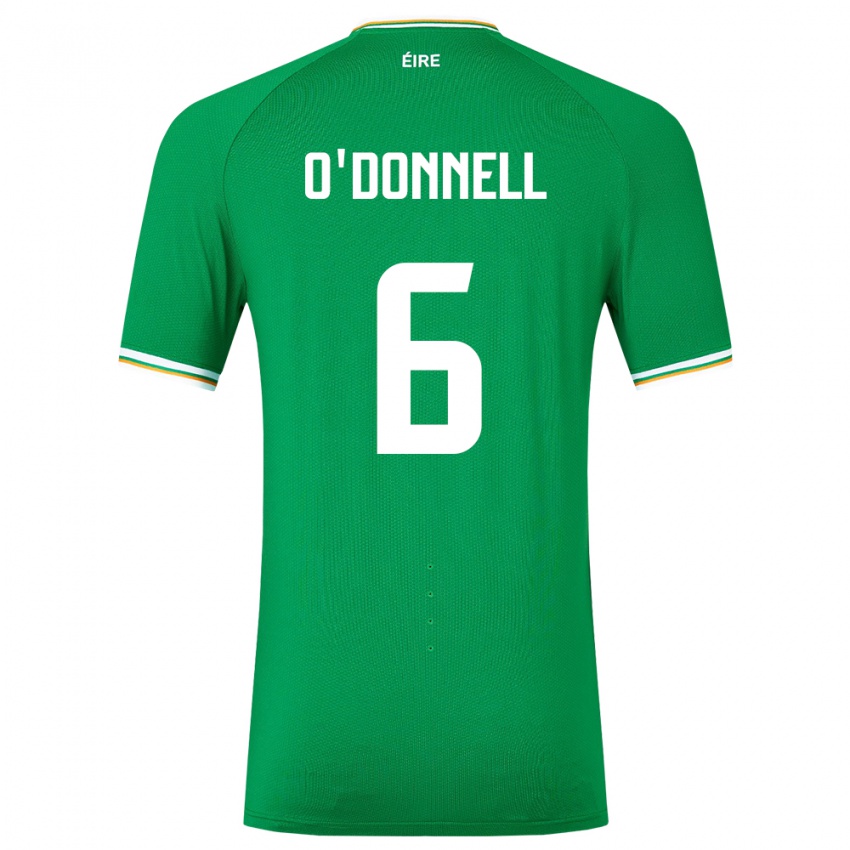 Criança Camisola Irlanda Luke O'donnell #6 Verde Principal 24-26 Camisa
