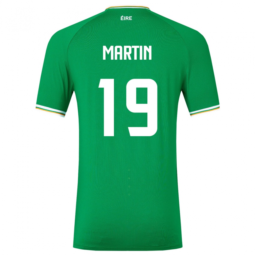 Criança Camisola Irlanda William Martin #19 Verde Principal 24-26 Camisa