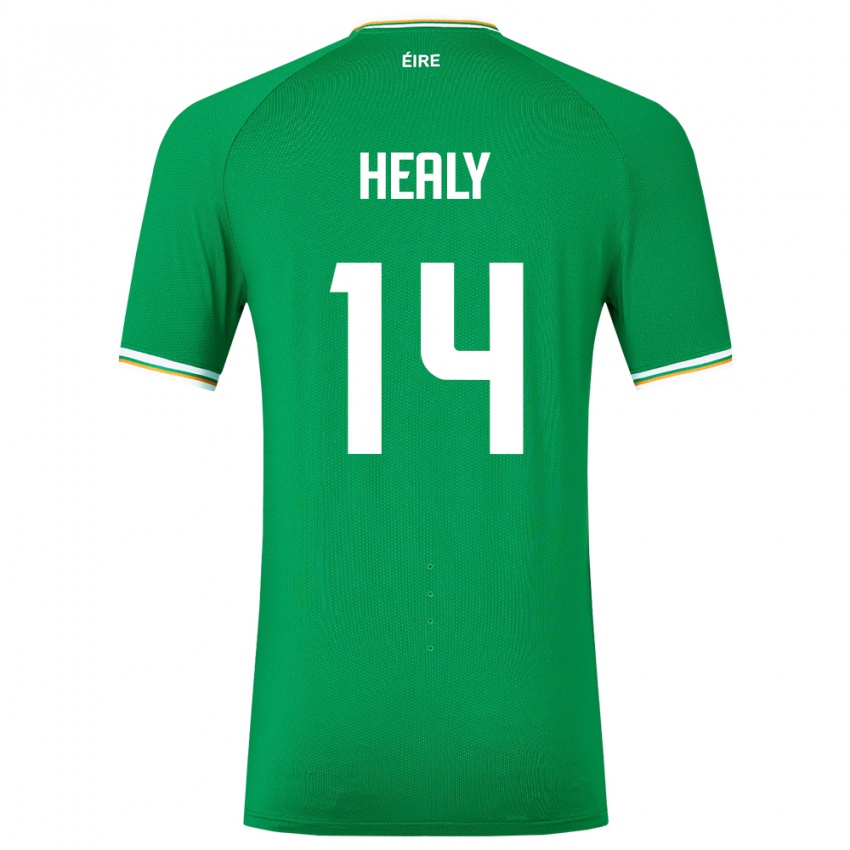 Criança Camisola Irlanda Freya Healy #14 Verde Principal 24-26 Camisa