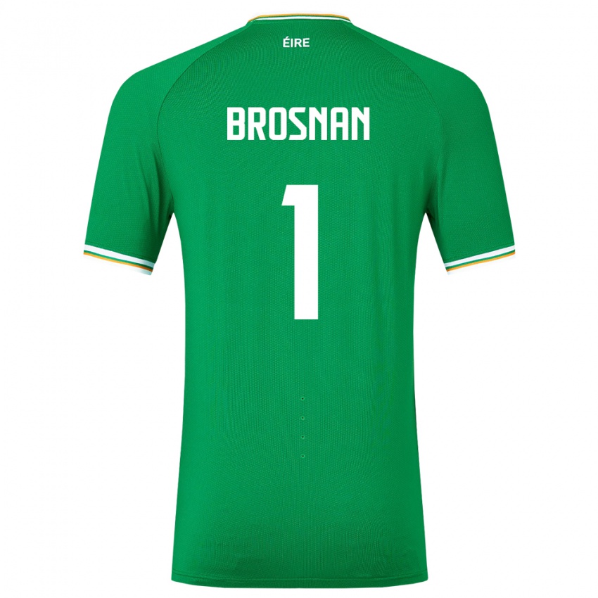 Criança Camisola Irlanda Courtney Brosnan #1 Verde Principal 24-26 Camisa