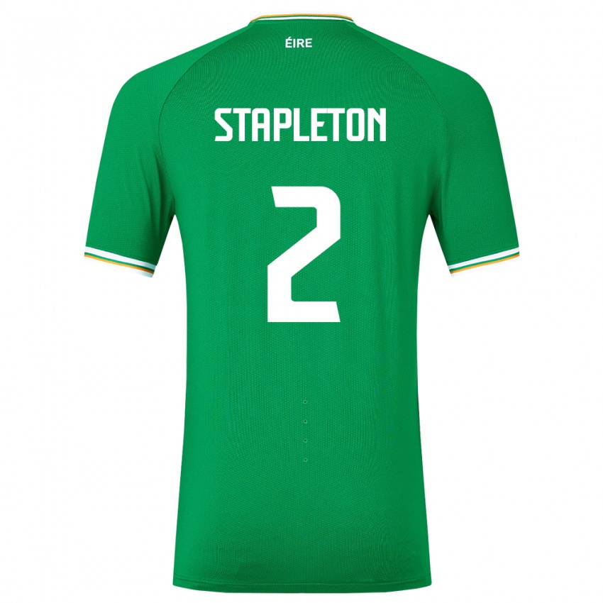 Criança Camisola Irlanda Jessie Stapleton #2 Verde Principal 24-26 Camisa