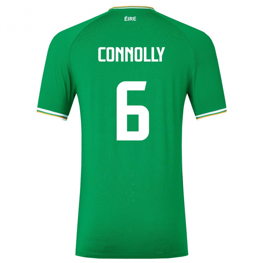 Criança Camisola Irlanda Megan Connolly #6 Verde Principal 24-26 Camisa